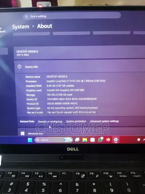 Laptop Dell XPS 13 9370 8GB Intel Core I7 SSD 256GB