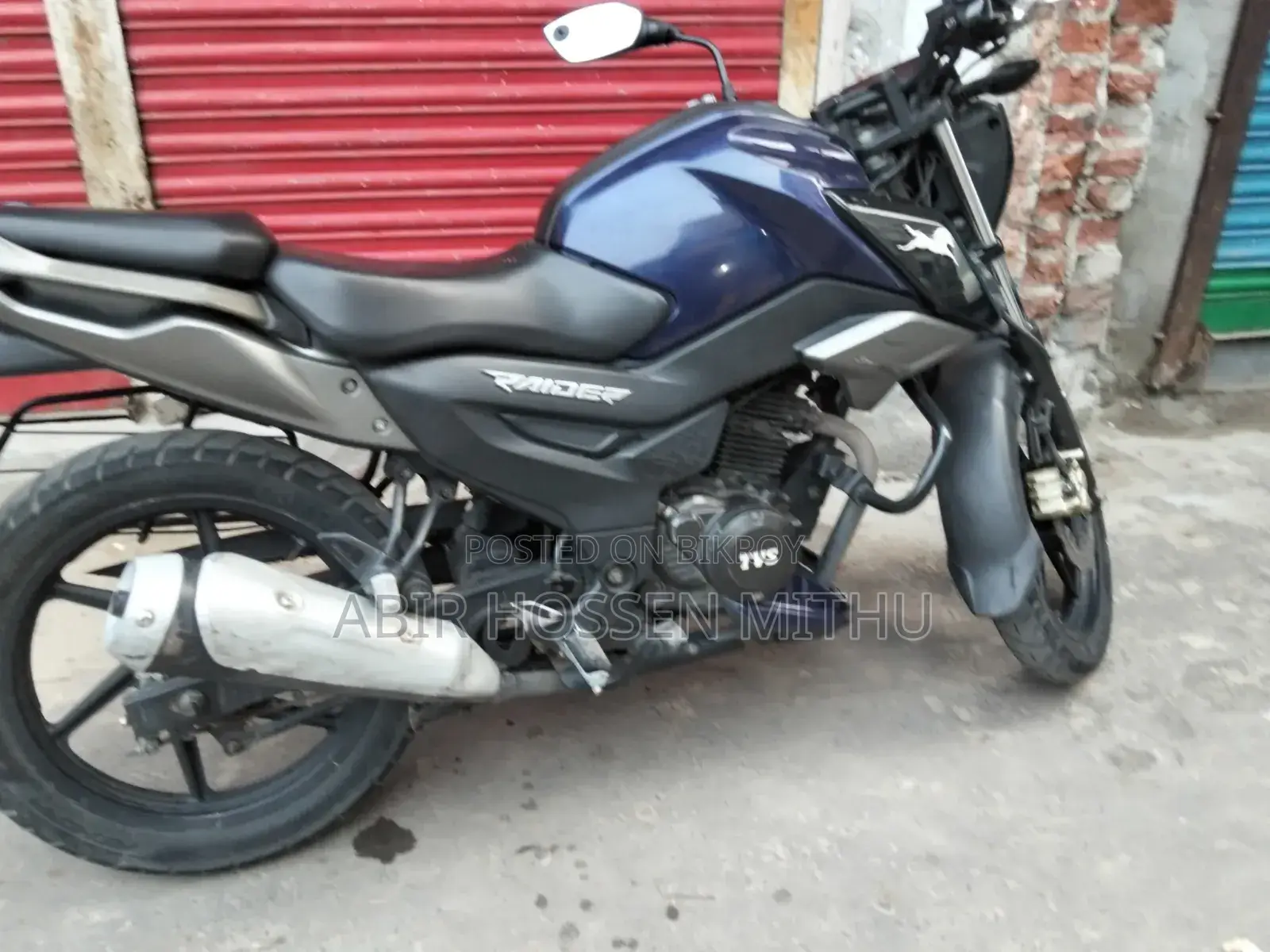 New TVS Raider 125 2022 Blue