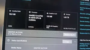 Desktop Computer 16GB Intel Core I5 HDD 1T