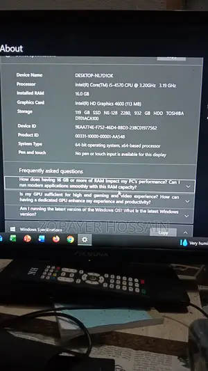 Desktop Computer 16GB Intel Core I5 HDD 1T