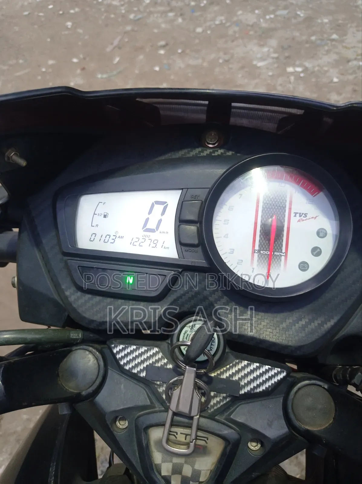 TVS Apache RTR 160 2V 2018 Black