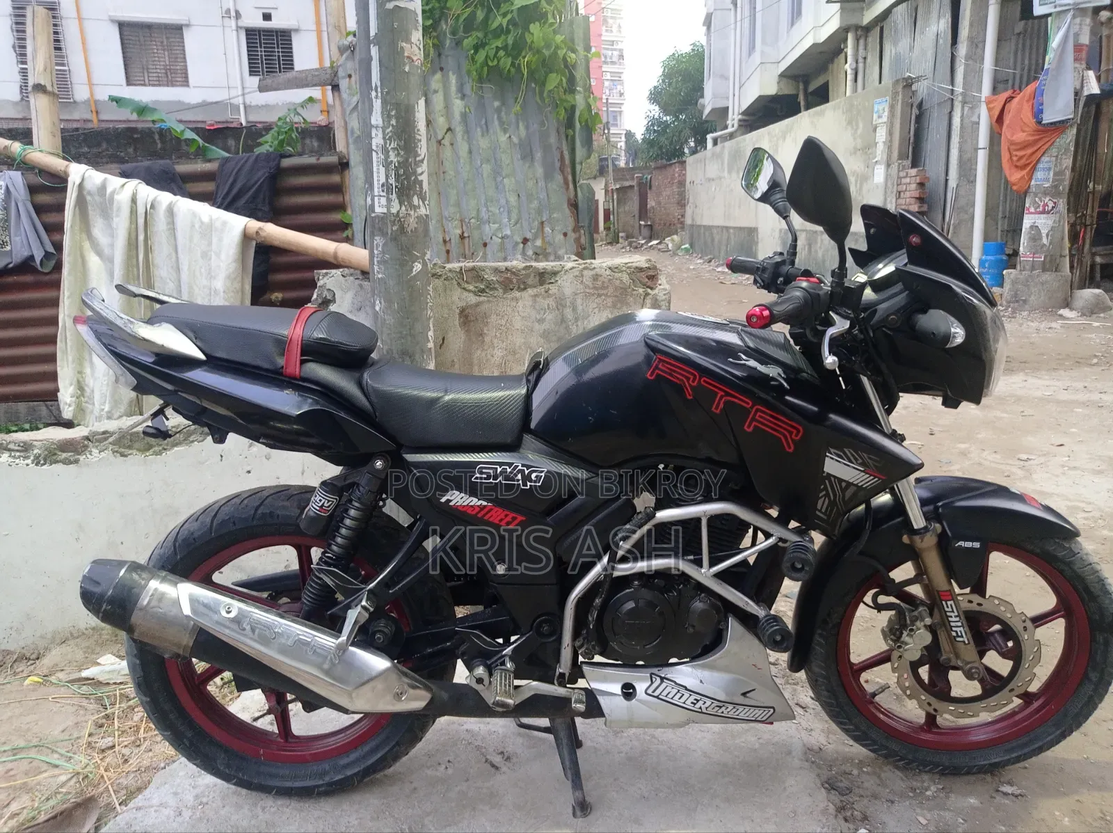 TVS Apache RTR 160 2V 2018 Black