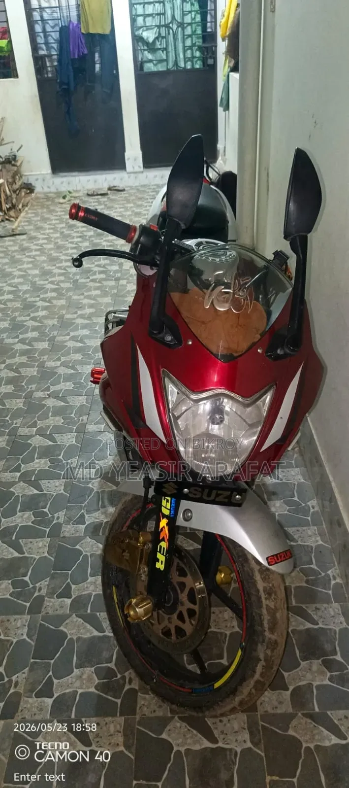 Suzuki Gixxer SF FI 2022 Pink