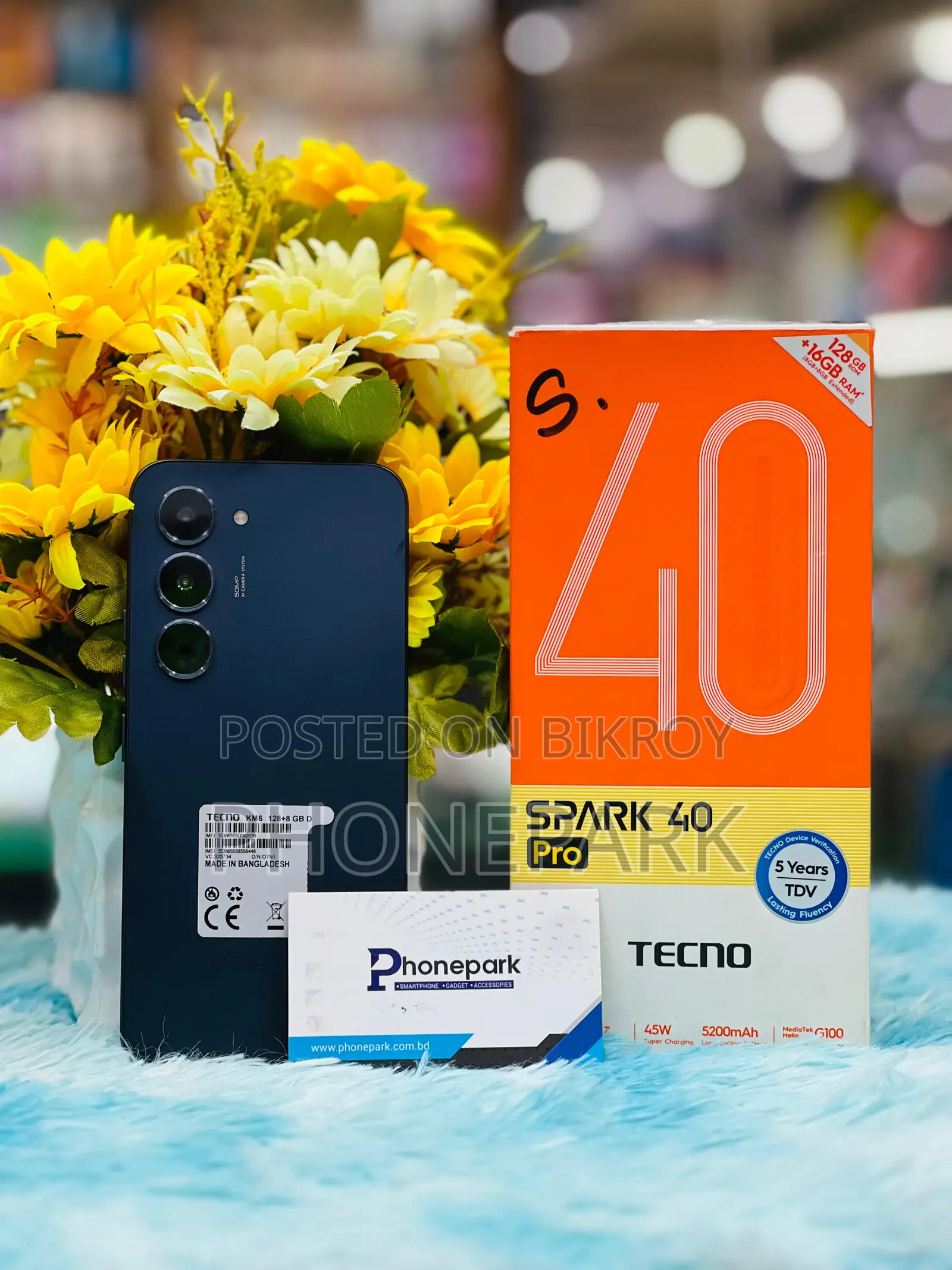 Tecno Spark 40 Pro 128 GB Black