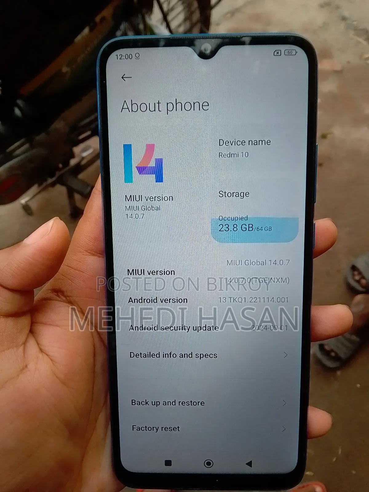 New Xiaomi Redmi 10 64 GB Blue