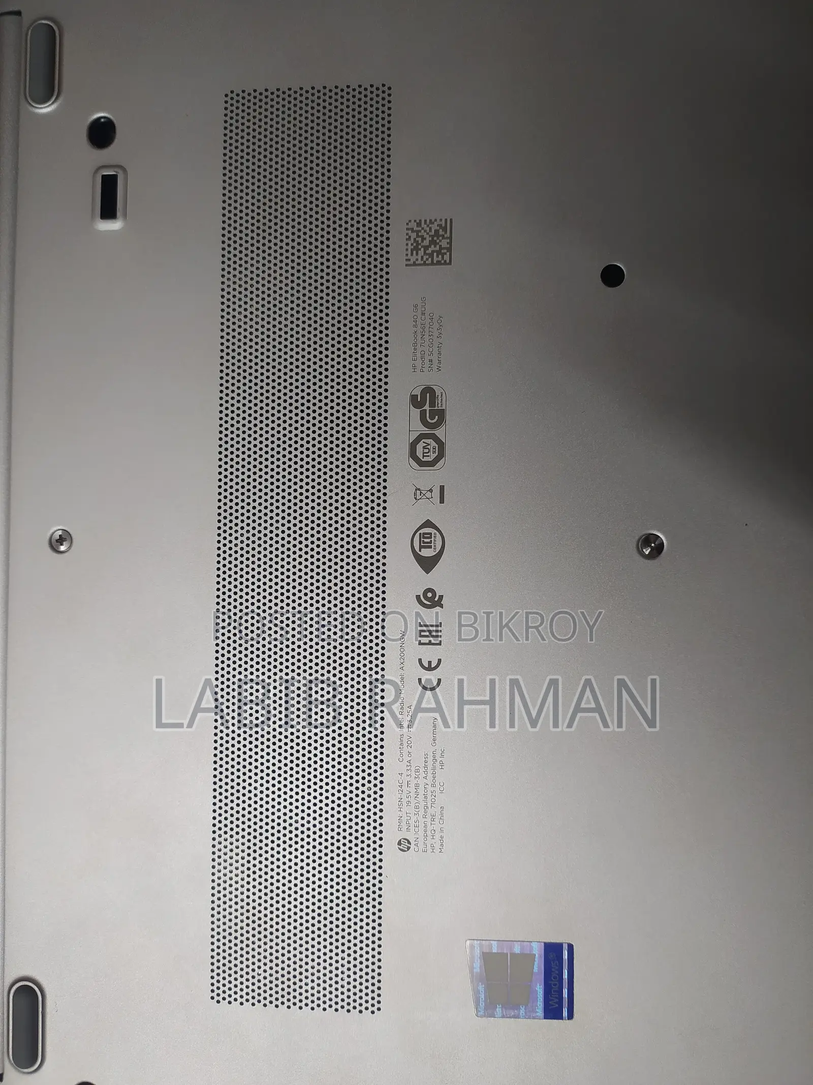 Laptop HP EliteBook 840 G6 8GB Intel Core I5 SSD 256GB