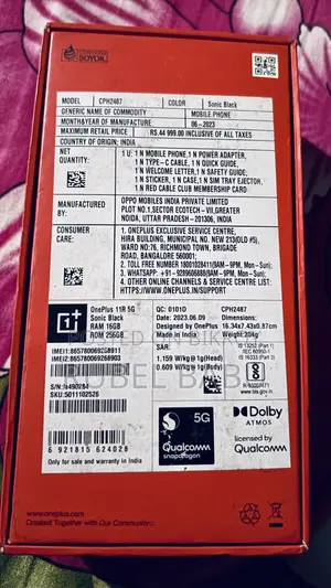 OnePlus 11R 256 GB Black