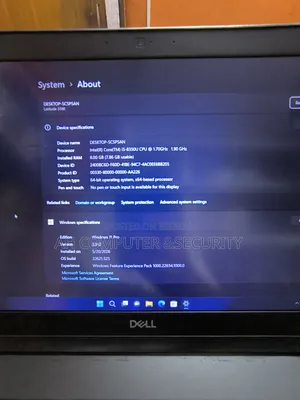 Laptop Dell 8GB SSD 256GB