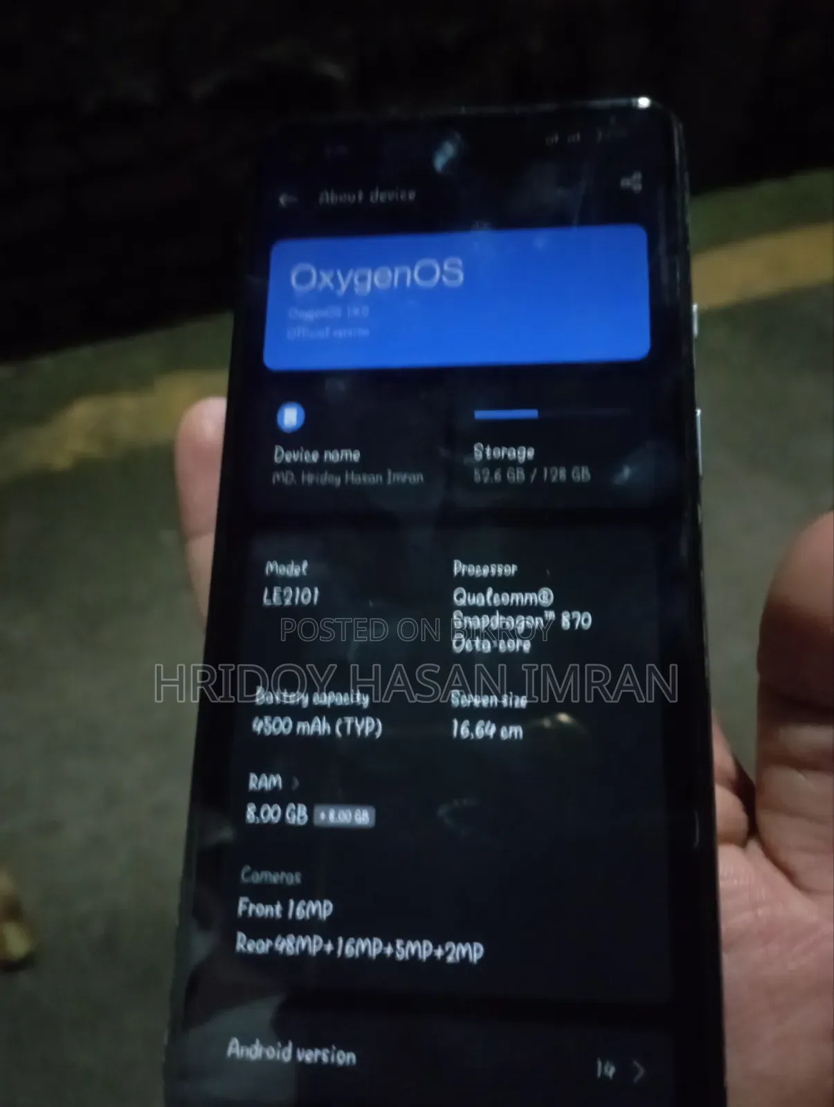 OnePlus 9R 128 GB Blue