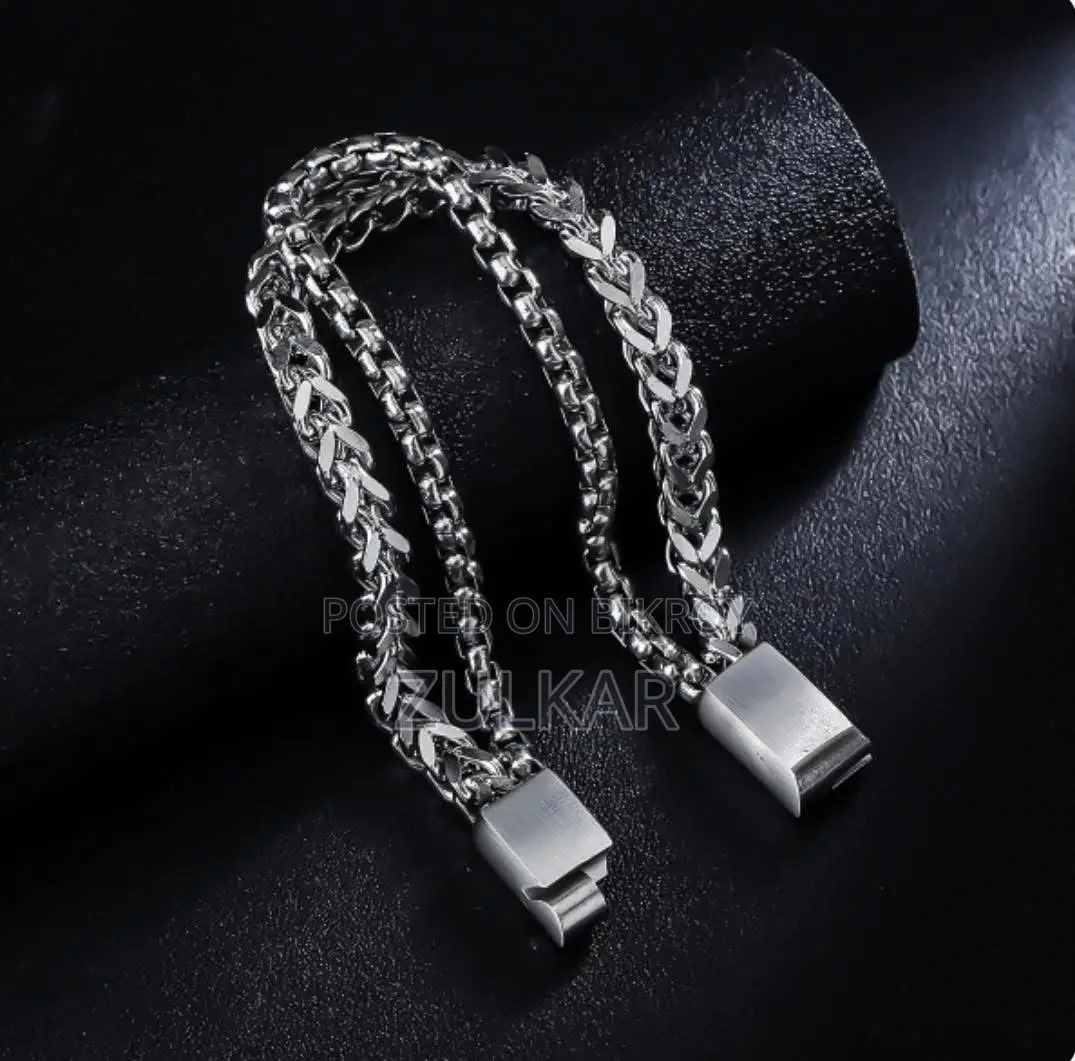 Stainless Steel Bracelet Two Parts for Men