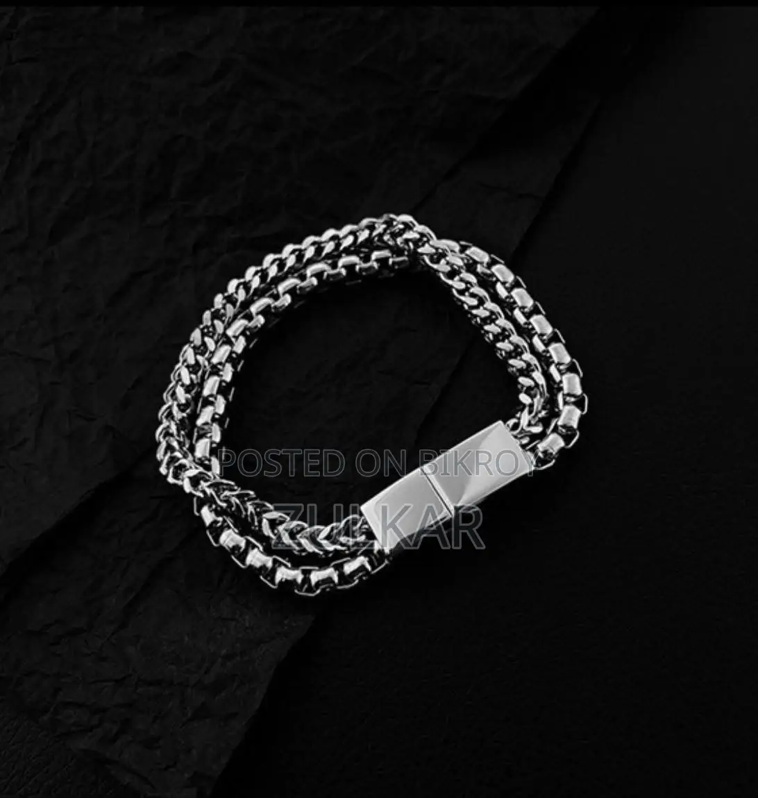 Stainless Steel Bracelet Two Parts for Men