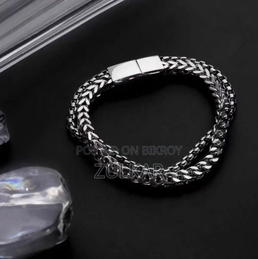 Stainless Steel Bracelet Two Parts for Men