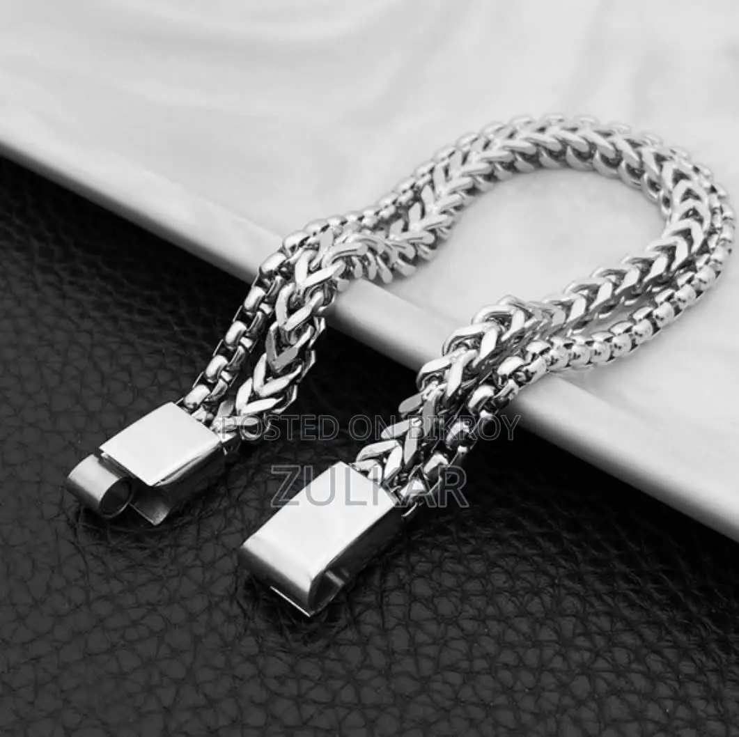 Stainless Steel Bracelet Two Parts for Men