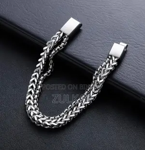 Stainless Steel Bracelet Two Parts for Men