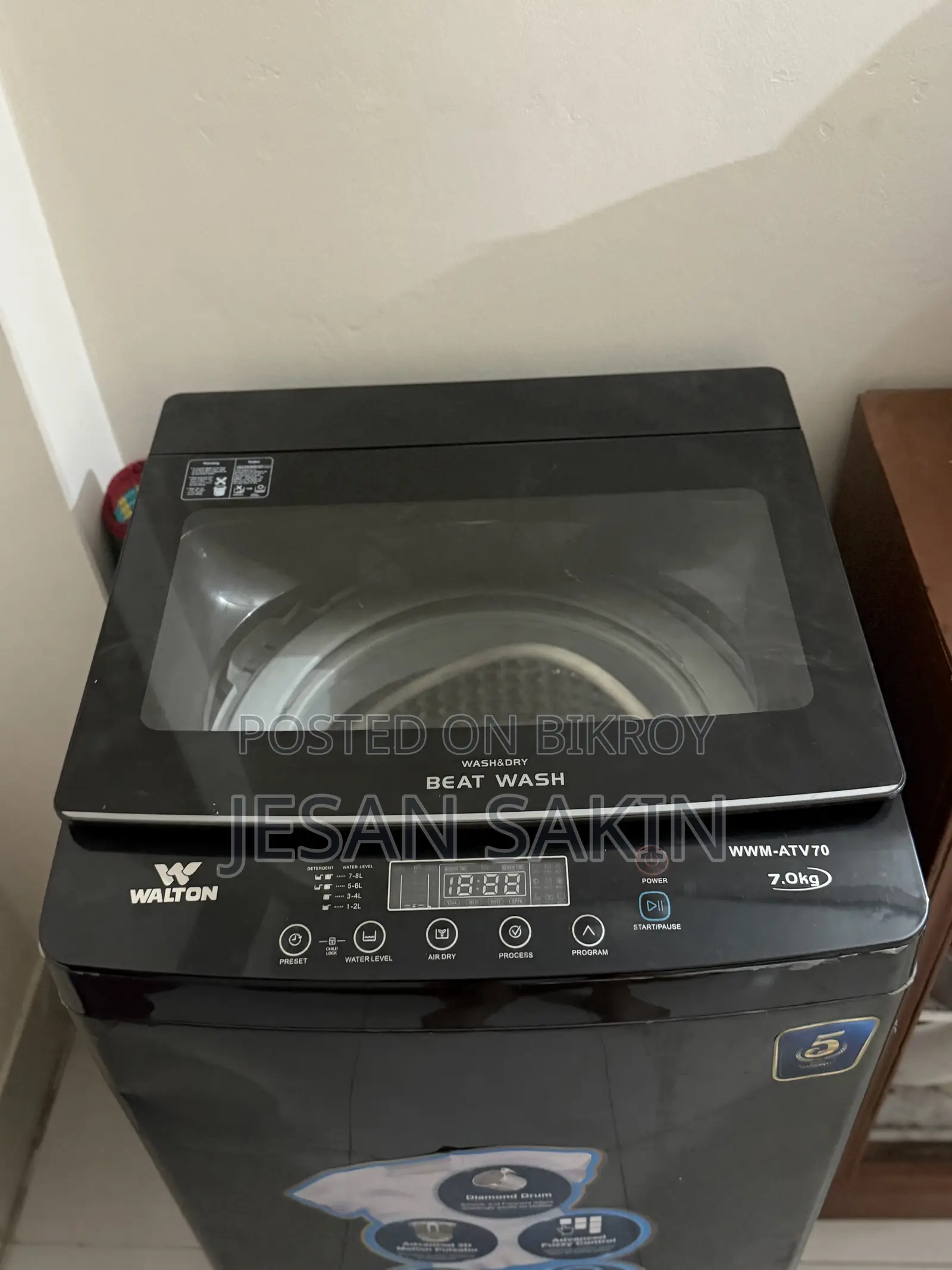 Walton Washing Machine With 3years Warranty