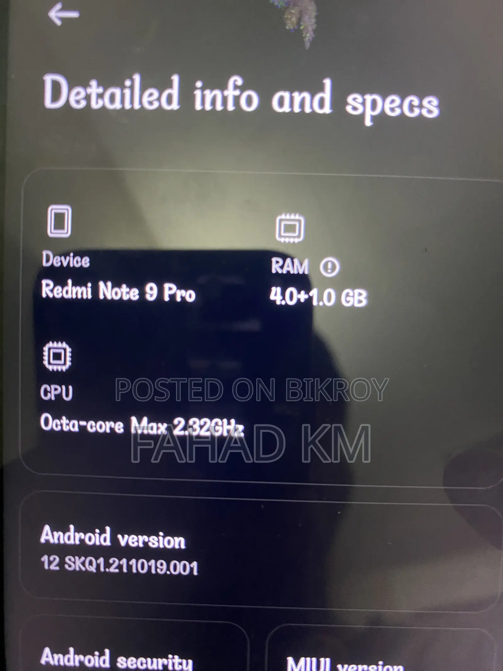 Xiaomi Redmi Note 9 Pro 64 GB White