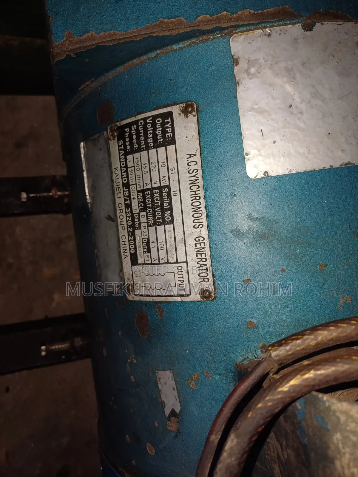 20 HP Siffin Engine with 10 KW Kajli Dynamo