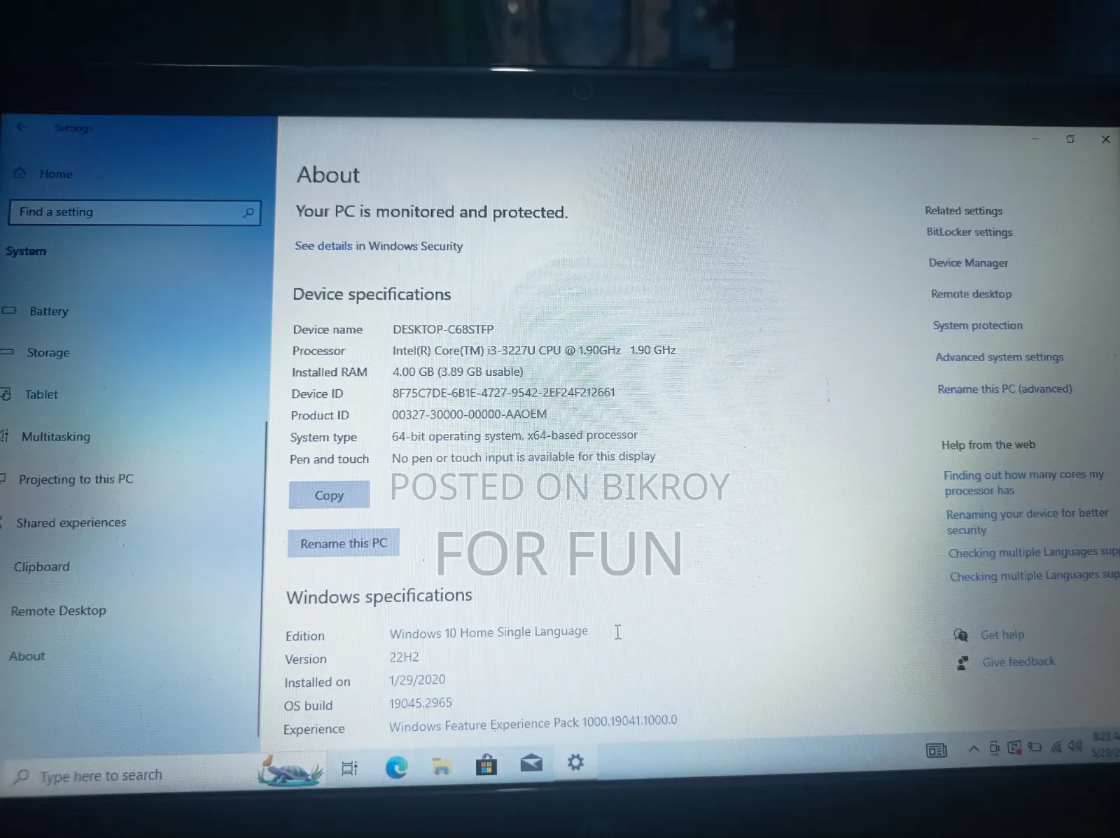 Laptop HP Pavilion 14 4GB Intel Core I3 HDD 500GB