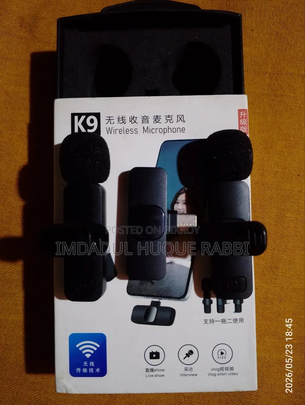 Wireless Microphone - Brand New (Best for Mobiles)