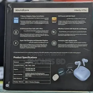 Soundcore Liberty 4 Pro | নয়েজ ক্যানসেলিং ট্রু-ওয়্যারলেস ইয়ারবাডস
