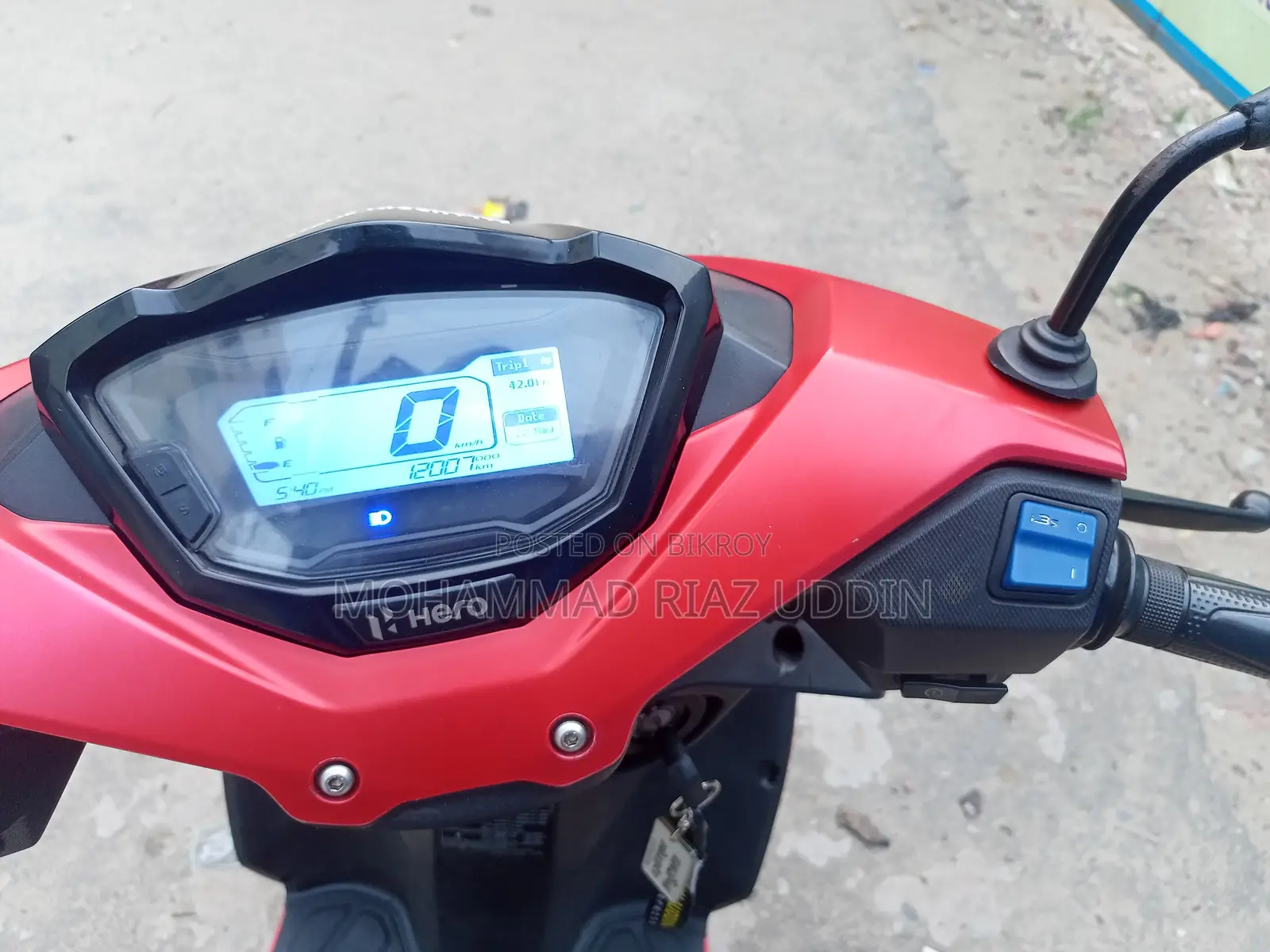 Hero Maestro EDGE 110 XTEC 2023 Red