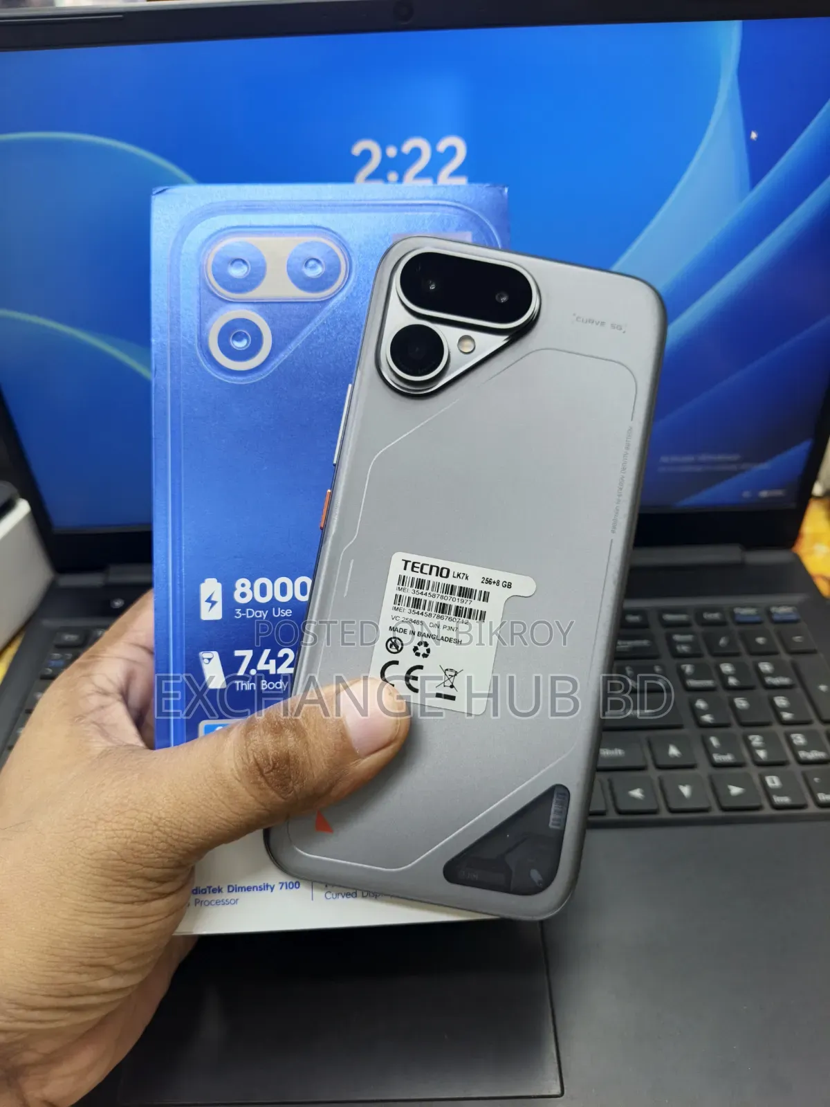 Tecno Pova Curve 2 256 GB Silver
