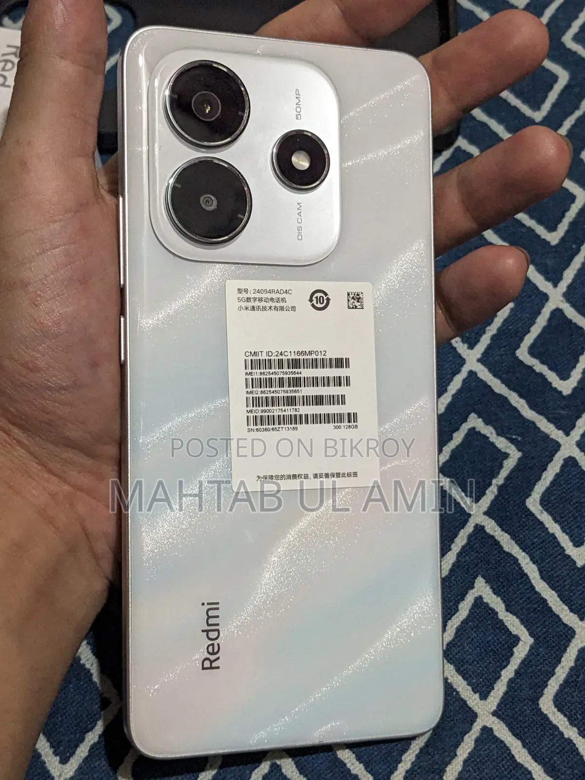 New Xiaomi Redmi Note 14 5G 256 GB White
