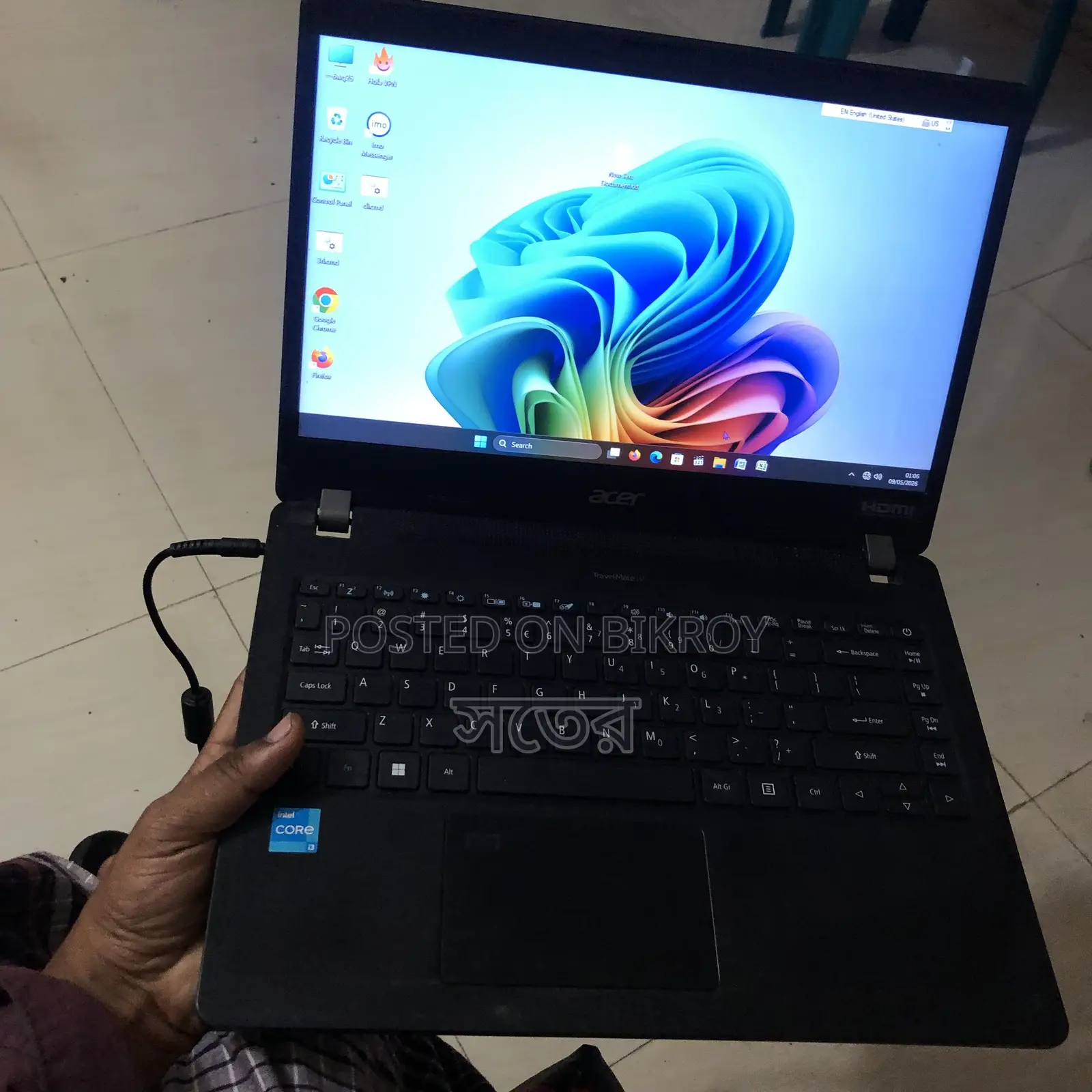 Laptop Acer 4GB Intel Core I3 SSD 128GB