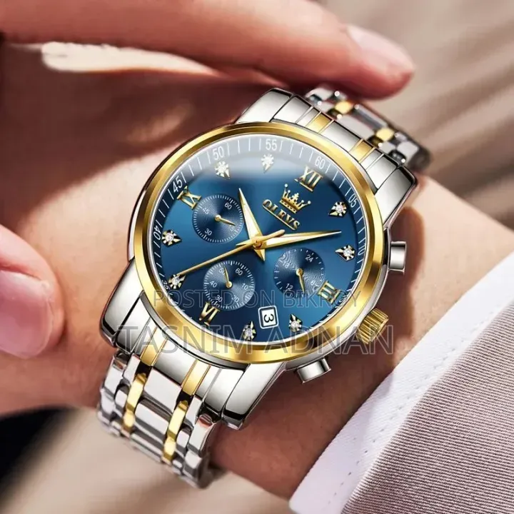 Ole_vs Top Luxury Stainless Steel Quartz Fashionable Watch for Men