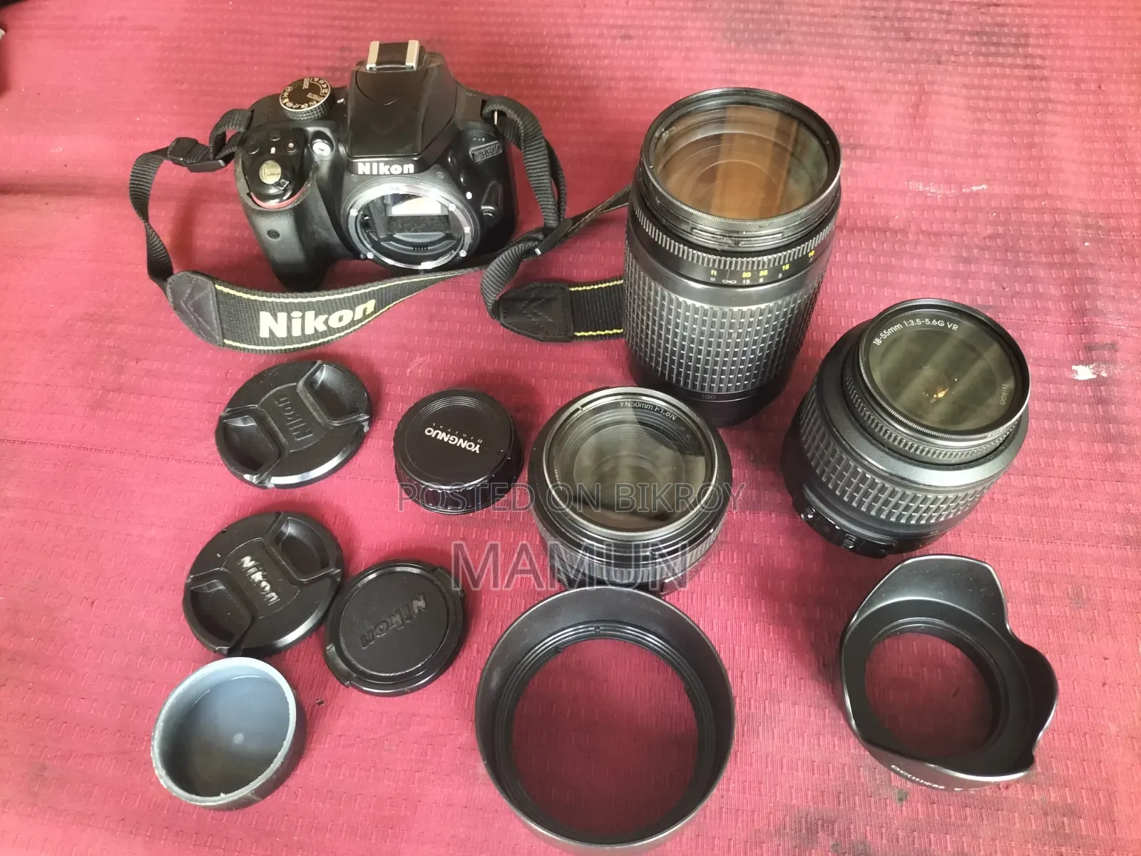 Nikon D3300 With 3 Lenses