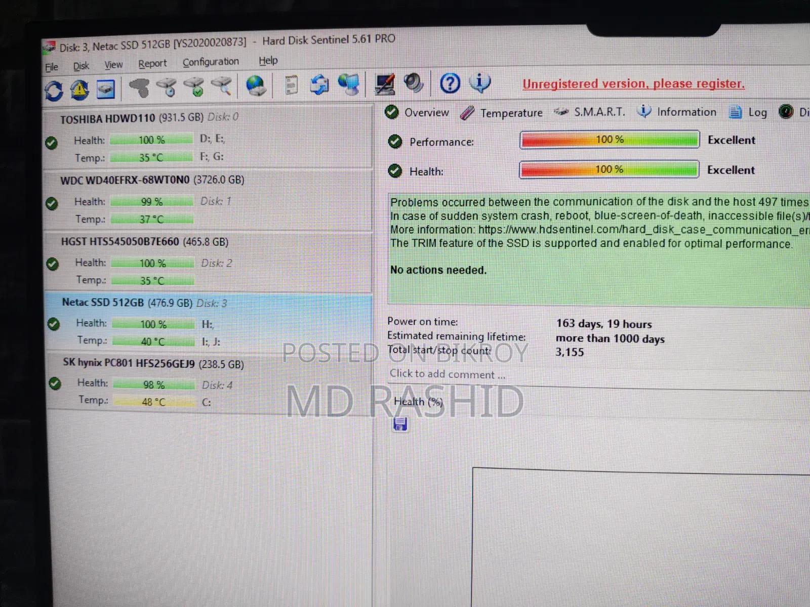 Netac 512gb SSD