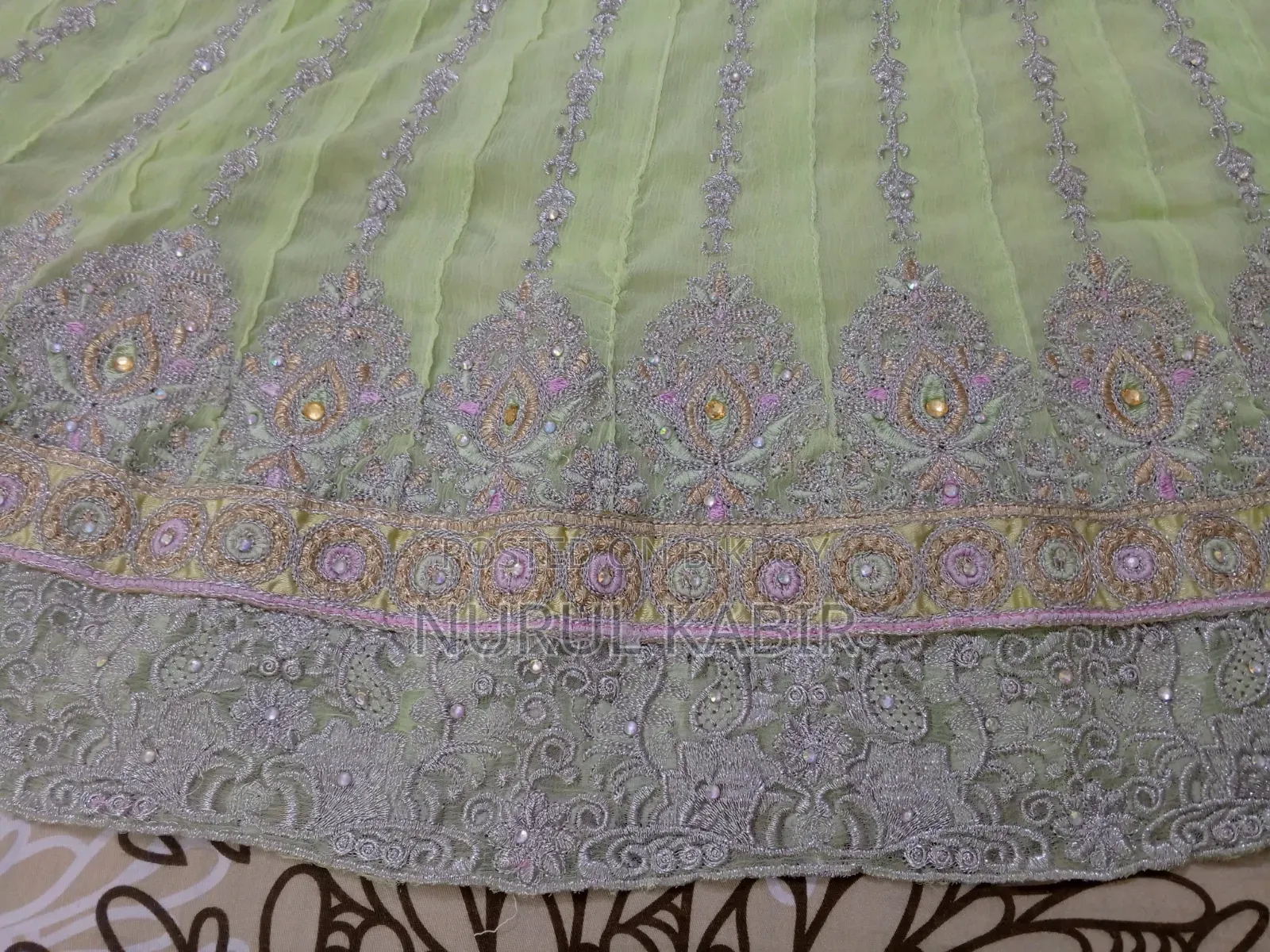 Lemon-Colored Anarkali Dress