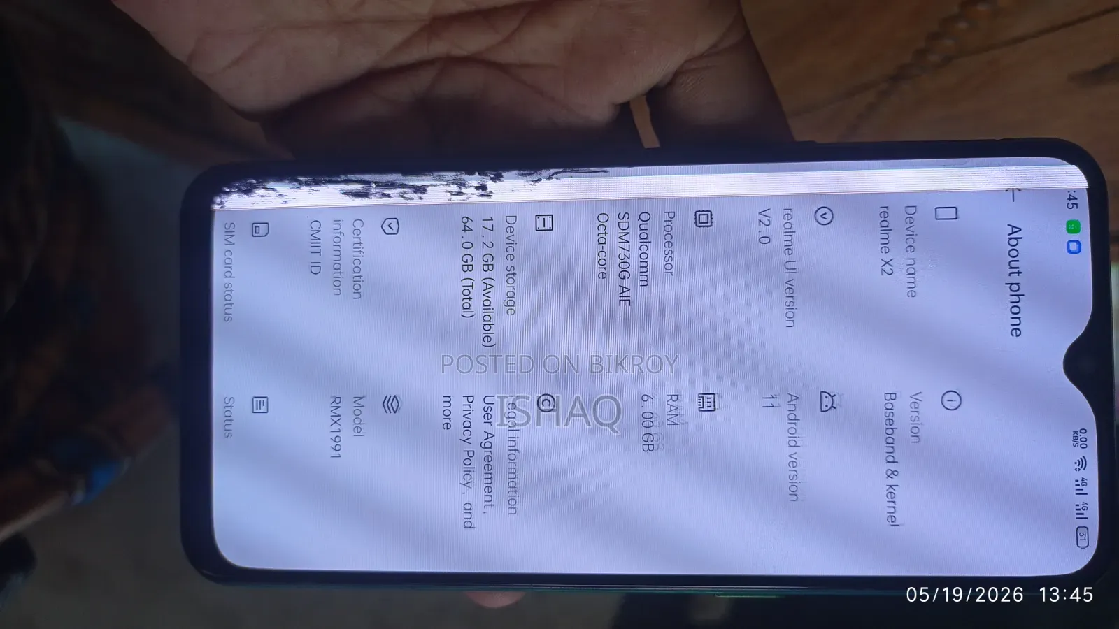 Realme X2 64 GB Green