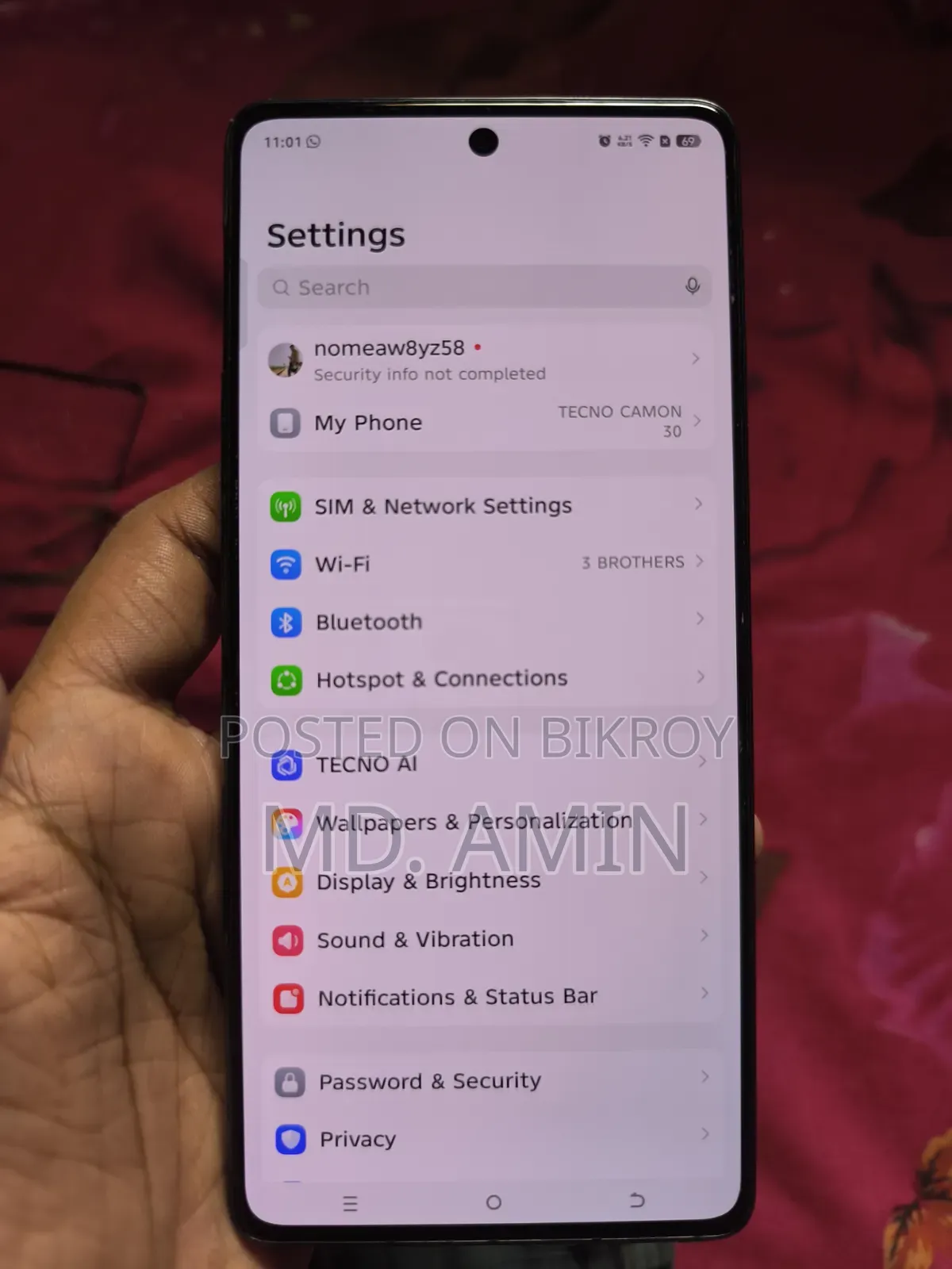 Tecno Camon 30 256 GB Black