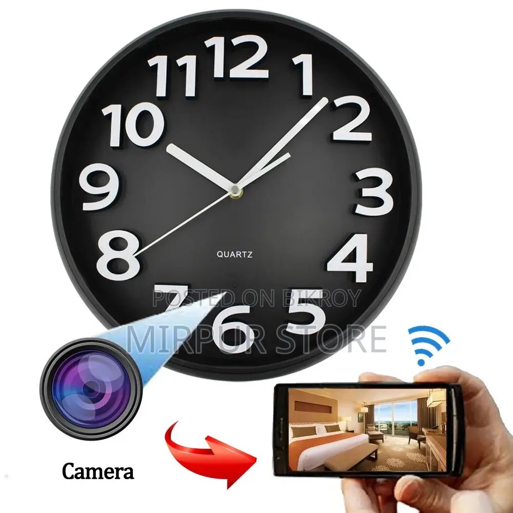 Wall Clock Wi-fi Spy Ip Camera