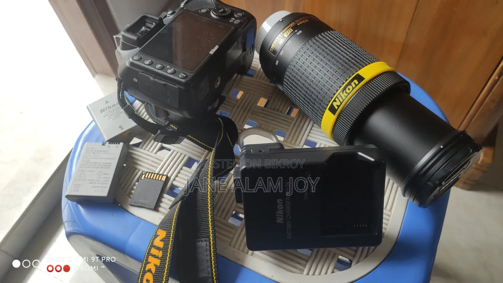 Nikon D3400 With Nikkor Af-P 70-300 Lens and All Accessories
