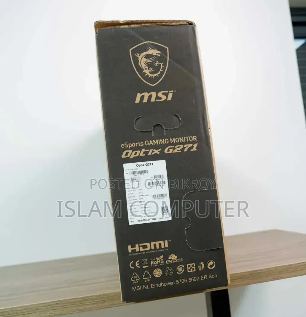 Msi Optix G271 27" 144hz Freesync FHD Ips Gaming Monitor at the best price