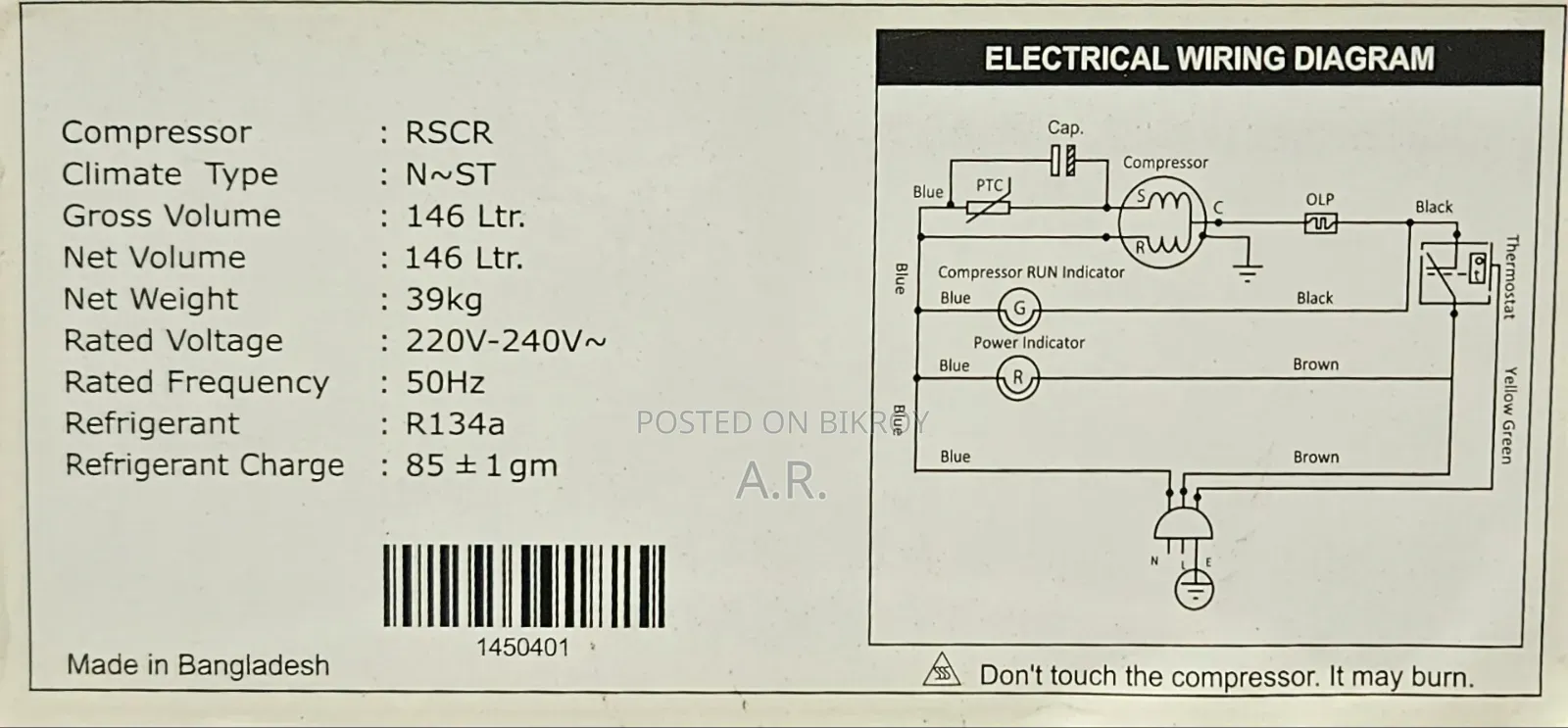 Walton 146l Freezer With Warranty