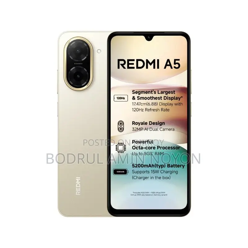 New Xiaomi Redmi A5 4G 64 GB Silver