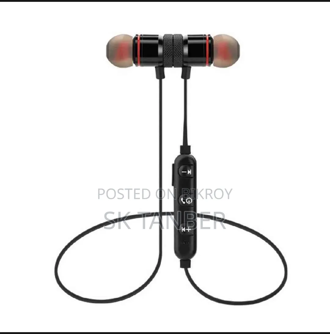 Sports Bluetooth Headset - Black/Red - Bluetooth Headphones