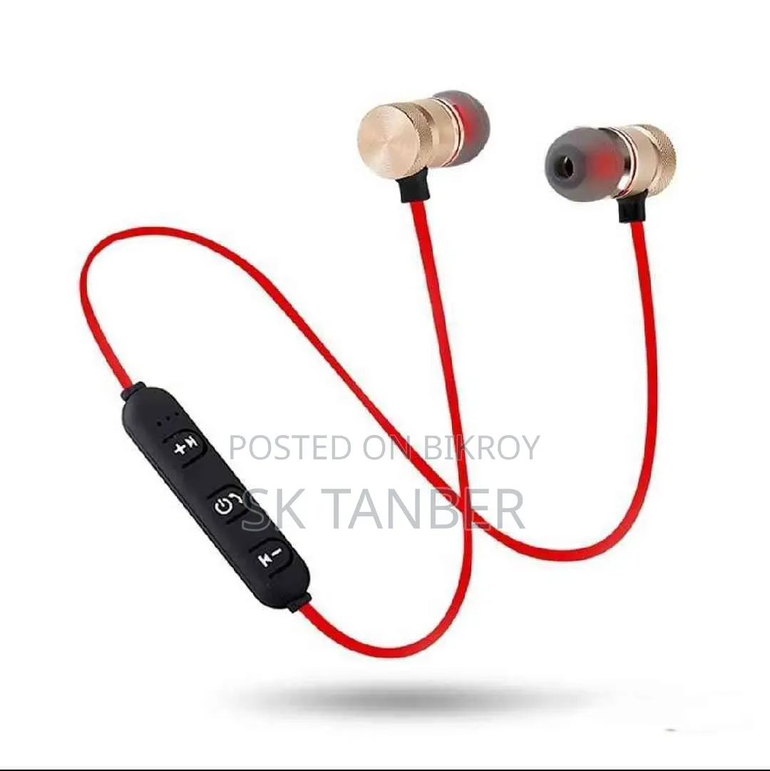 Sports Bluetooth Headset - Black/Red - Bluetooth Headphones