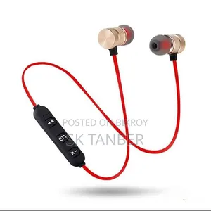 Sports Bluetooth Headset - Black/Red - Bluetooth Headphones
