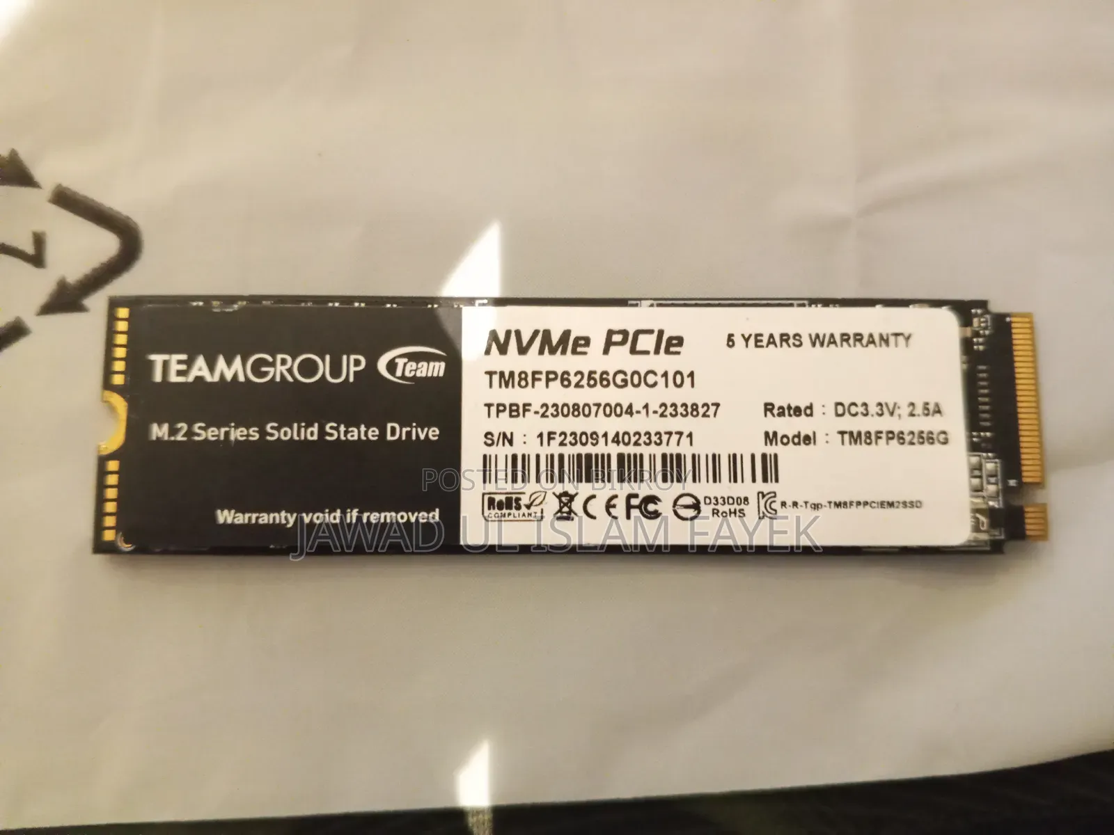 Team 256GB M.2 SSD