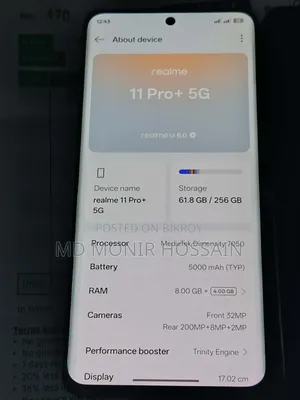 Realme 11 Pro+ 256 GB Black