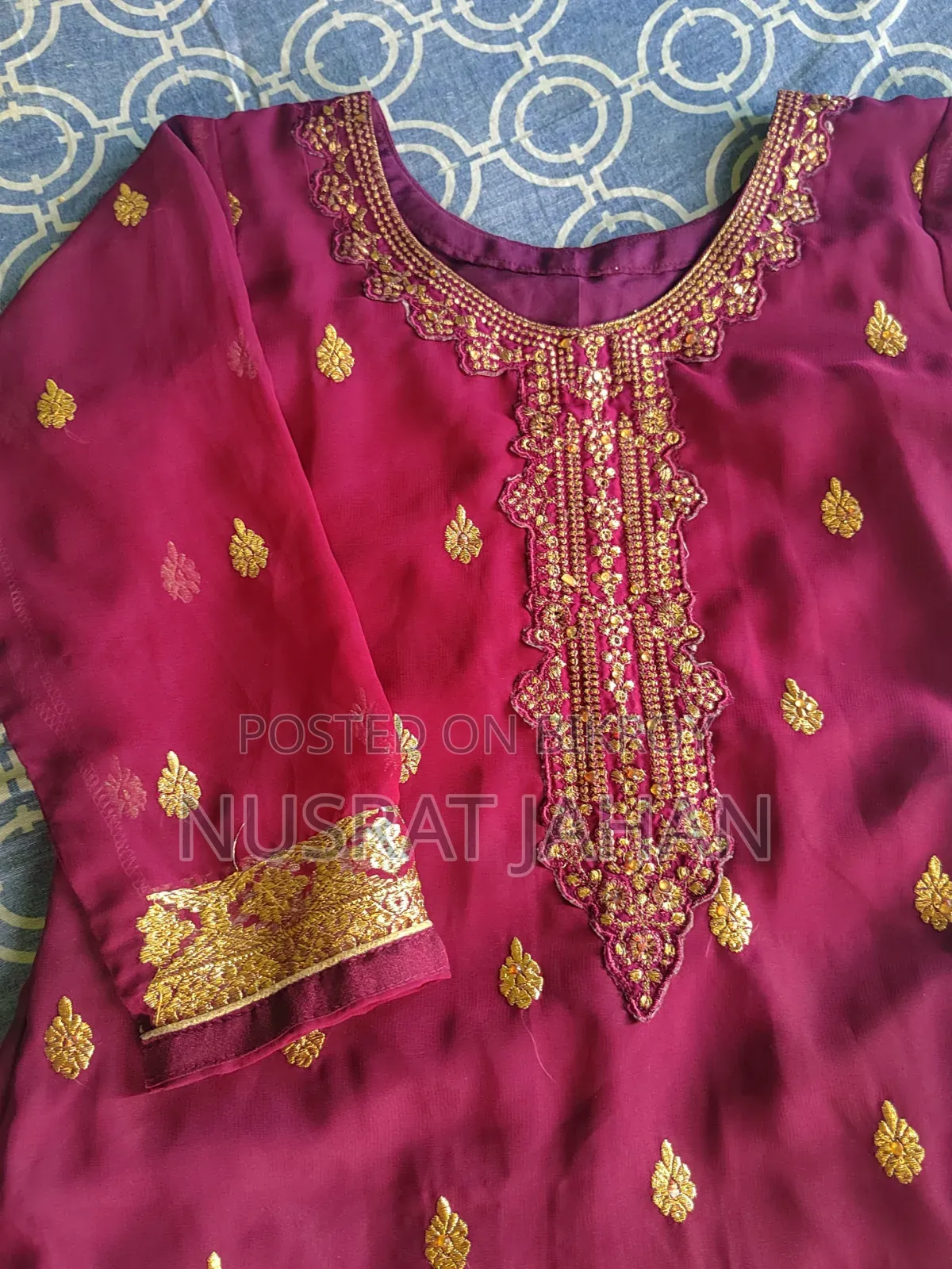 Three-piece set used once