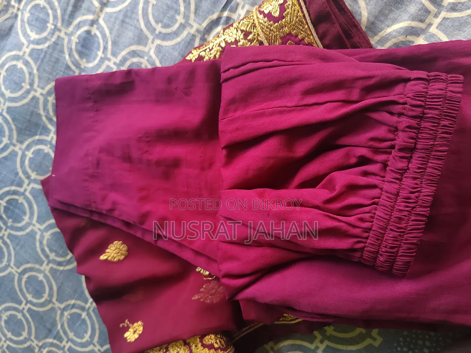 Three-piece set used once