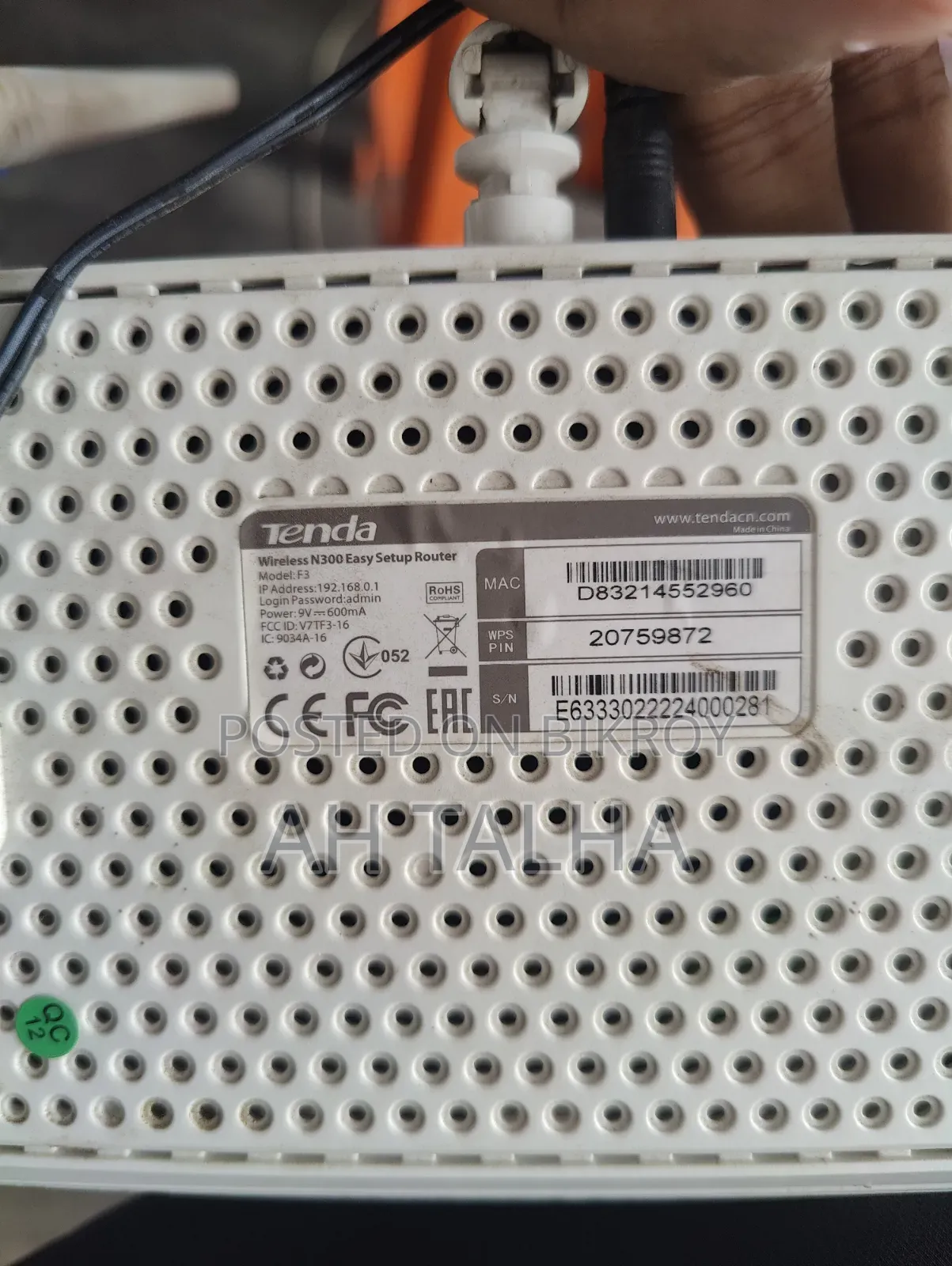 Tenda F3 Router
