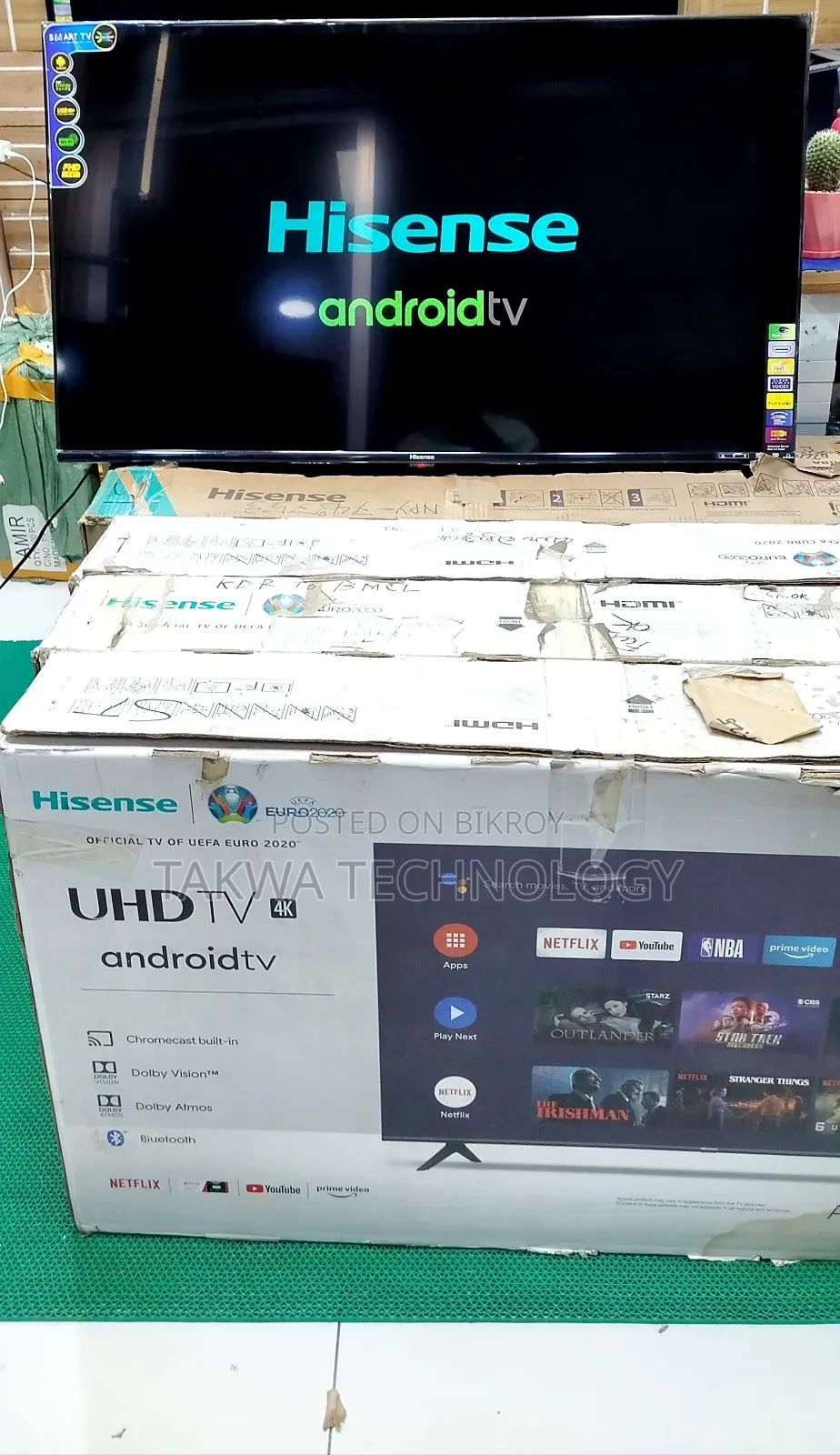 Hisense 43" LED Full Box Used 1 Year No Dent No Pixel