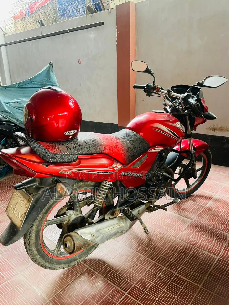 TVS Metro Plus 2015 Red