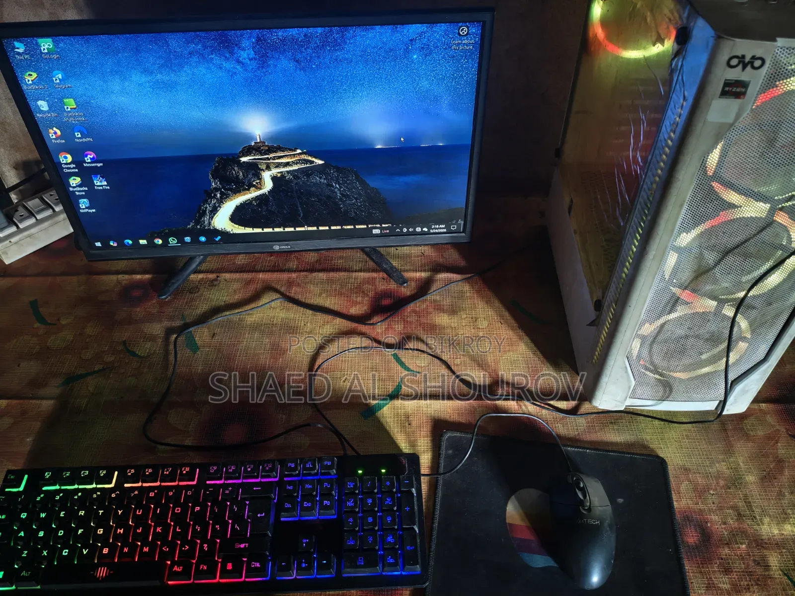 Desktop Computer 8GB AMD Ryzen SSD 128GB